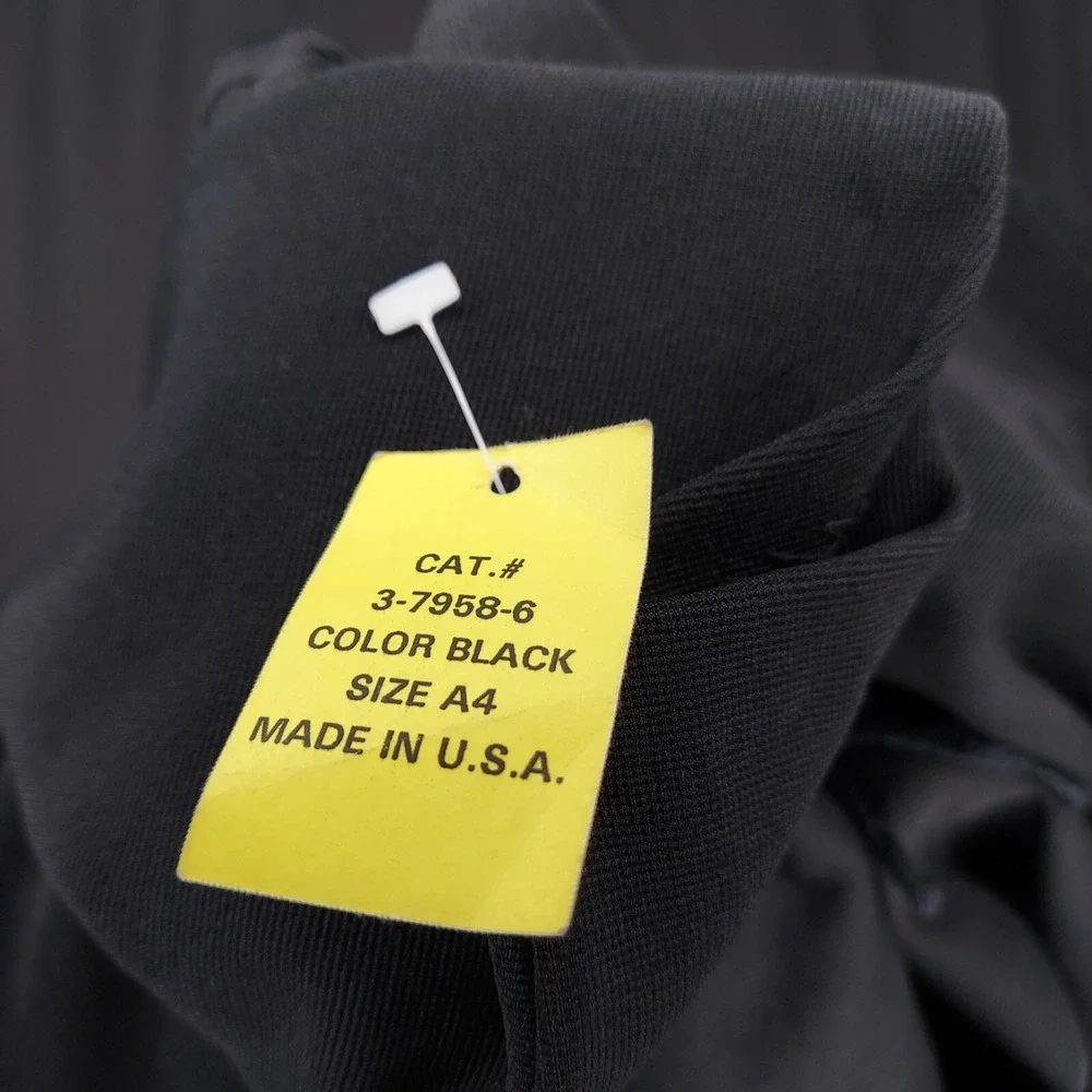 Onyx Nite Maxi Dress 14‎ Black Faux Wrap Diamond Jewel Tie VNeck Long Sleeve Zip